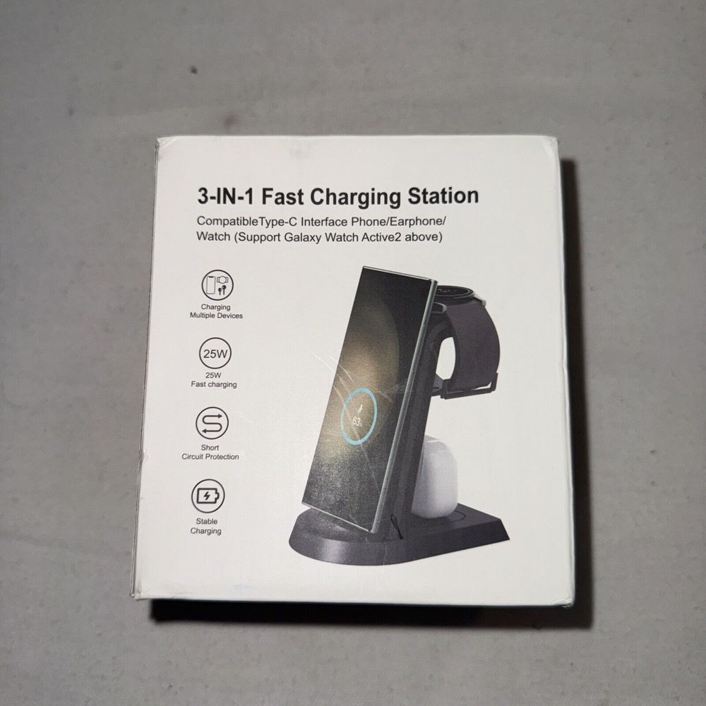 3 in‎ 1 Wireless charger for Apple iPhone, Apple watch, Airpods 15w, Technology